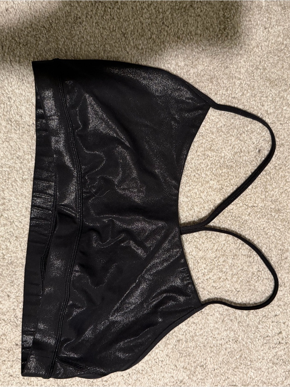 Lululemon Black Shiny sports bra — Women Intimates & Sleepwear